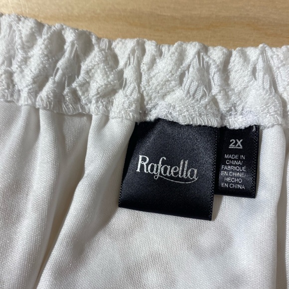 Rafaella White Eyelet Lace Dress 2X (FV) - Picture 9 of 12